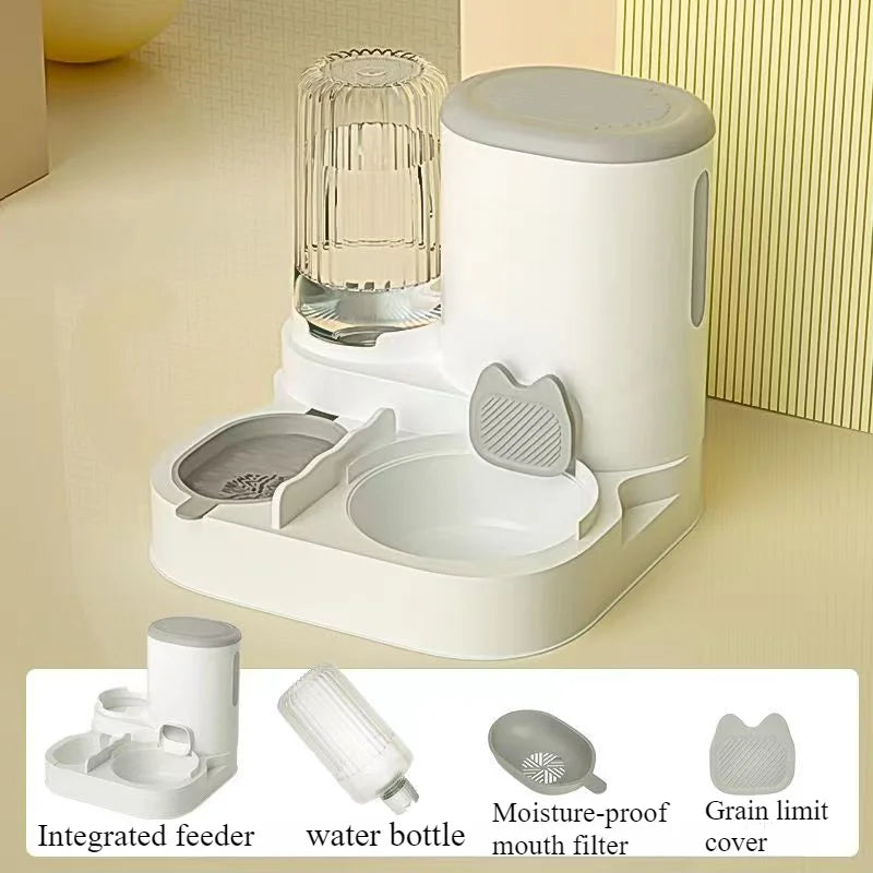 Automatische Voederbak Kat & Hond – 2L Voer + 1,5L Water, Bpa-Vrij