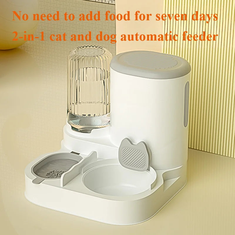 Automatische Voederbak Kat & Hond – 2L Voer + 1,5L Water, Bpa-Vrij