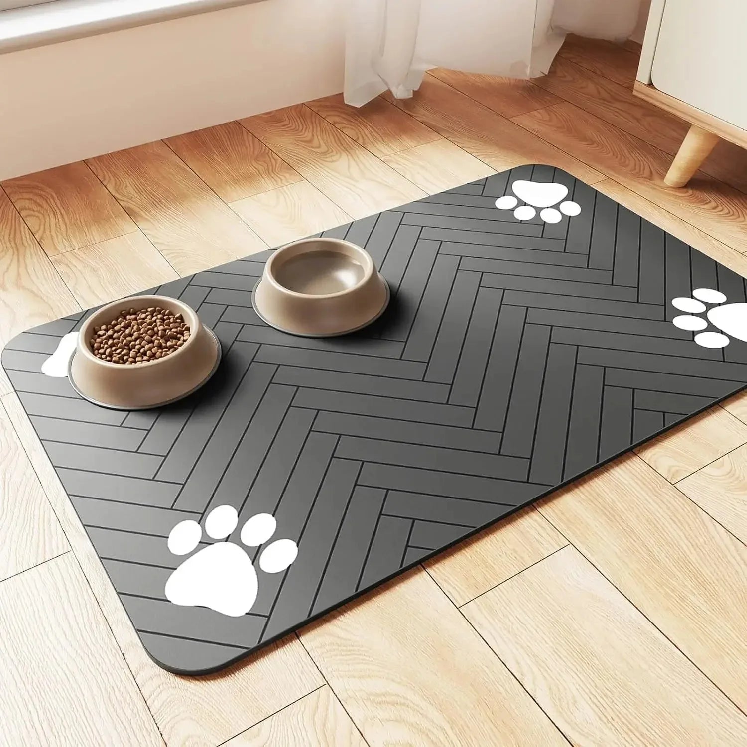 Alfombrilla Absorbente para Comederos Petssmile™