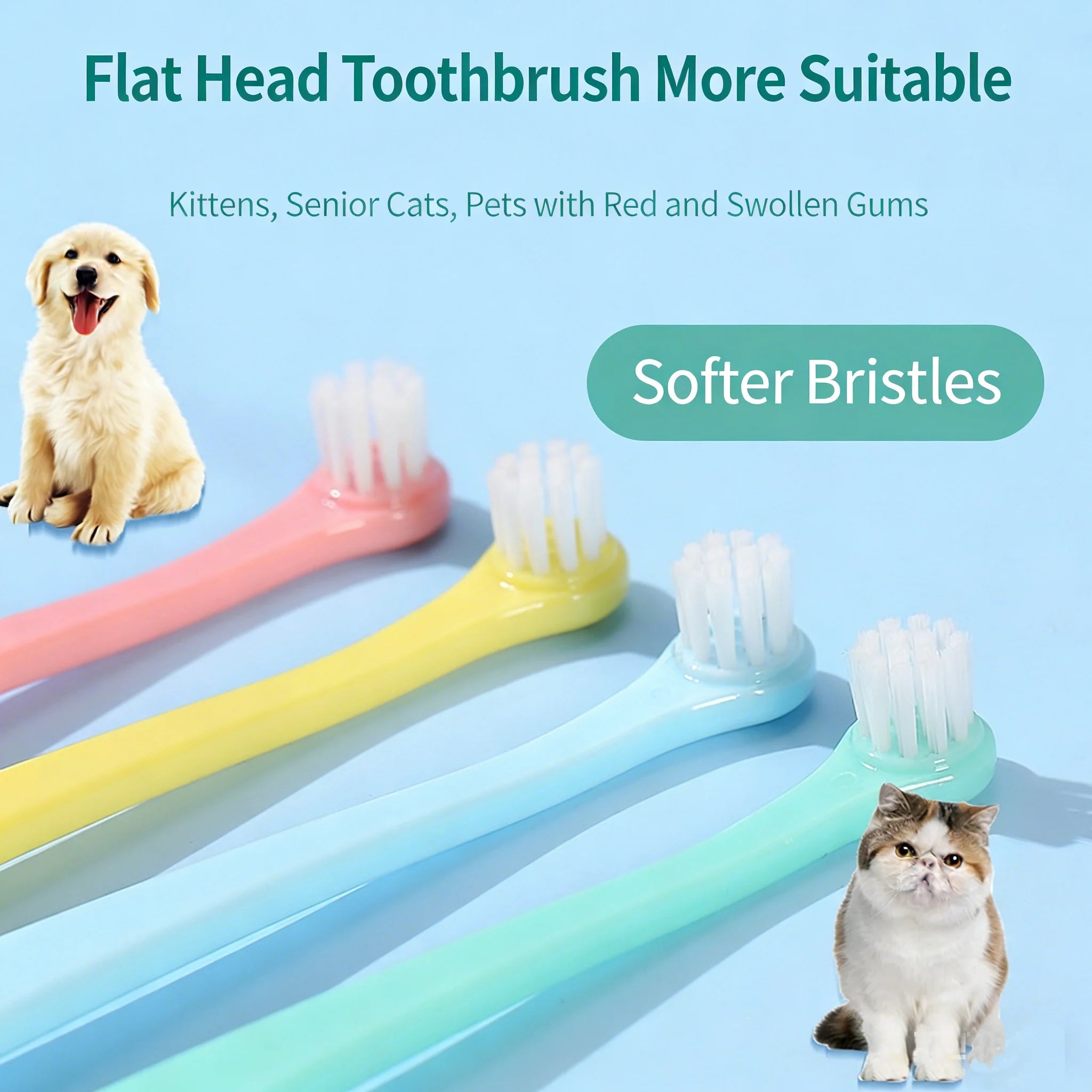 Cepillos Dentales para Mascotas (Pack de 3) Petssmile™