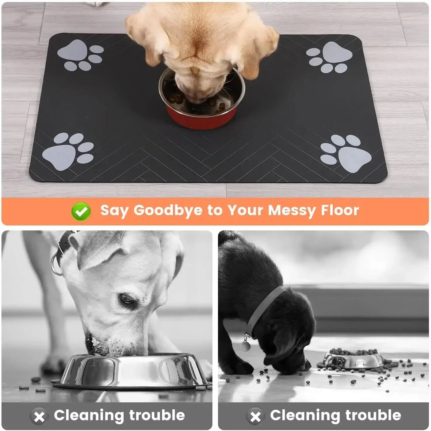 Alfombrilla Absorbente para Comederos Petssmile™