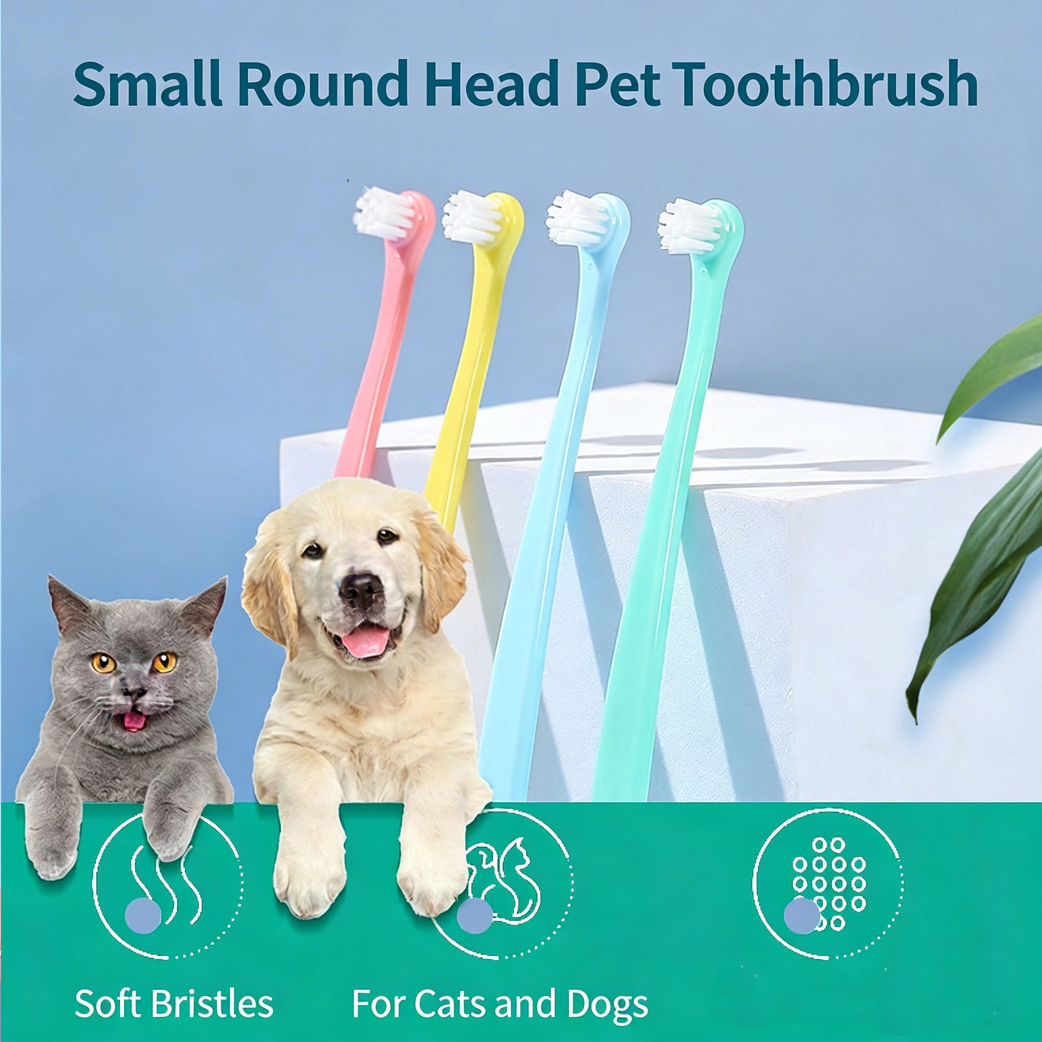 Cepillos Dentales para Mascotas (Pack de 3) Petssmile™
