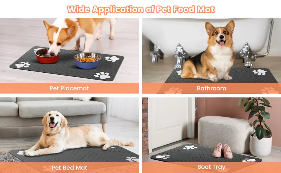 Alfombrilla Absorbente para Comederos Petssmile™
