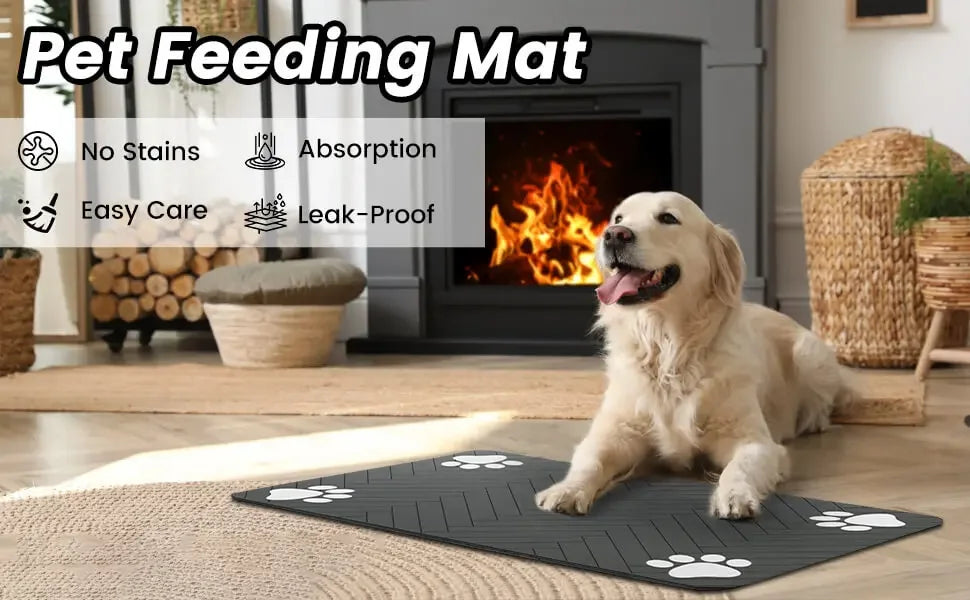 Alfombrilla Absorbente para Comederos Petssmile™